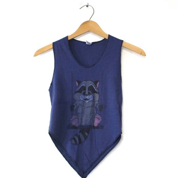Vintage Other - Vintage Kids Raccoon Tank Top Large